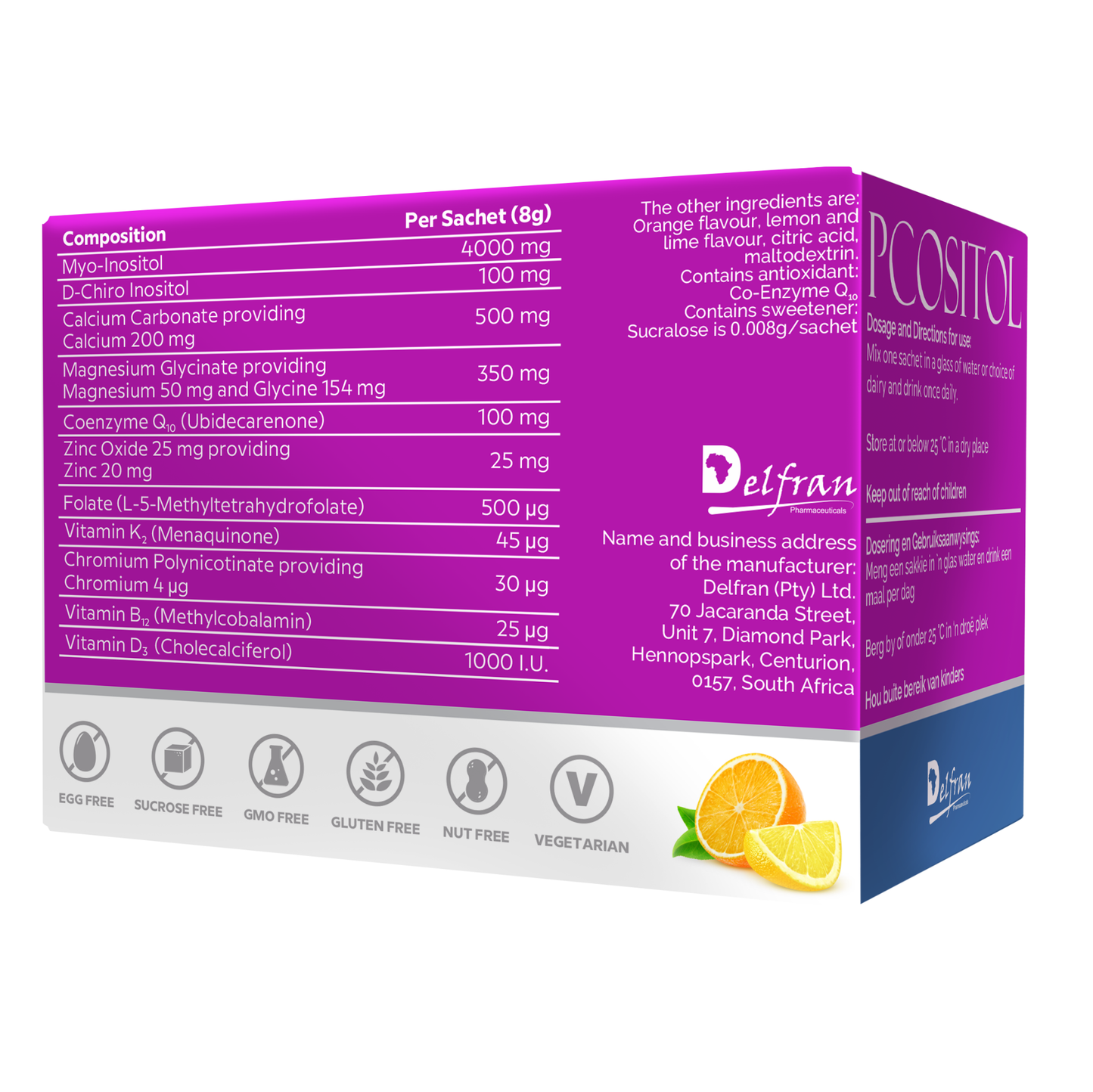 Pcositol Orange & Lime