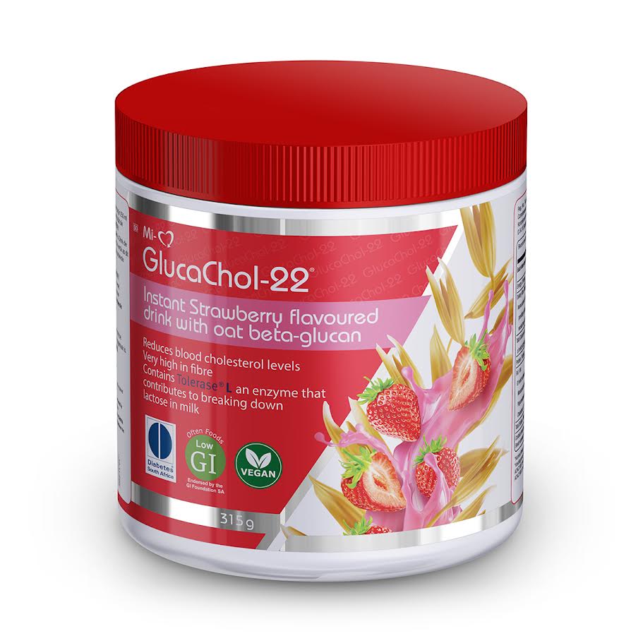 At Life GlucaChol-22® Strawberry Flavoured Drink | Reduces Blood Cholesterol Levels | 315g
