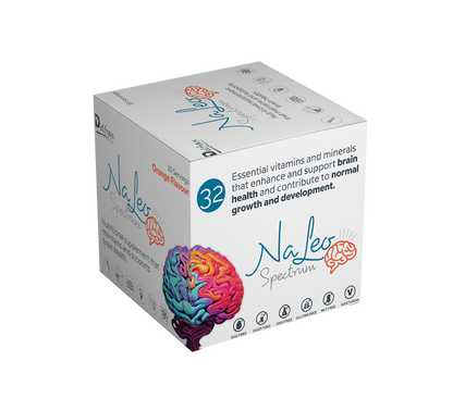 Delfran Naleo™ Spectrum Orange Flavour | Brain Health with 32 Essential Nutrients | 150g
