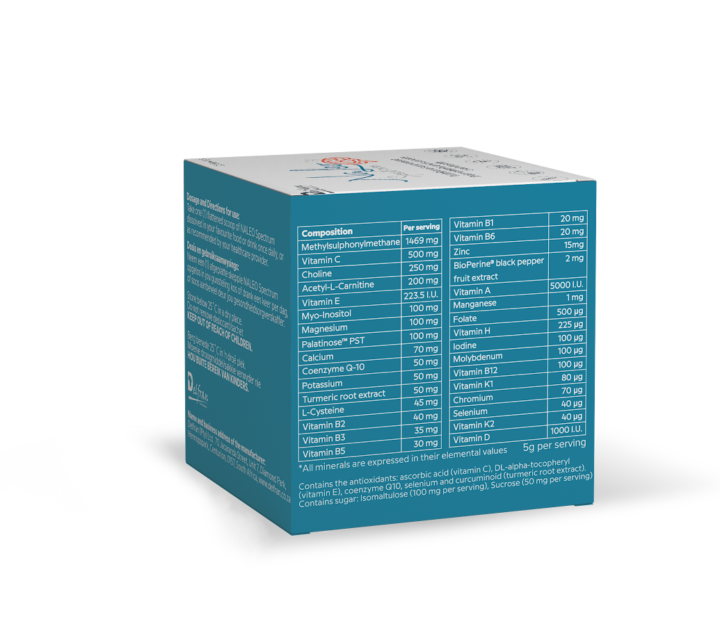 Delfran Naleo™ Spectrum Orange Flavour | Brain Health with 32 Essential Nutrients | 150g