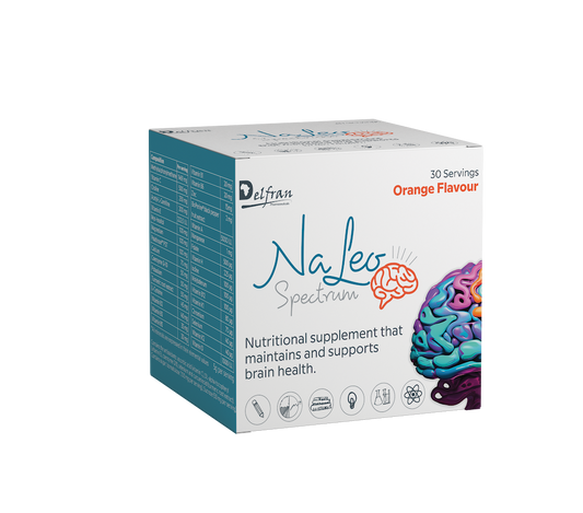 Delfran Naleo™ Spectrum Orange Flavour | Brain Health with 32 Essential Nutrients | 150g
