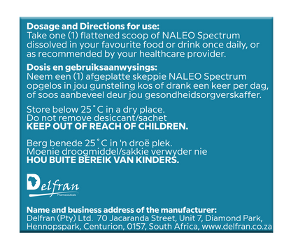 Delfran Naleo™ Spectrum Orange Flavour | Brain Health with 32 Essential Nutrients | 150g