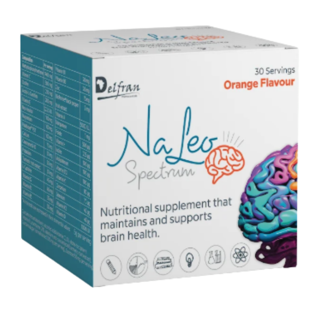 Delfran Naleo™ Spectrum Orange Flavour | Brain Health with 32 Essential Nutrients | 150g