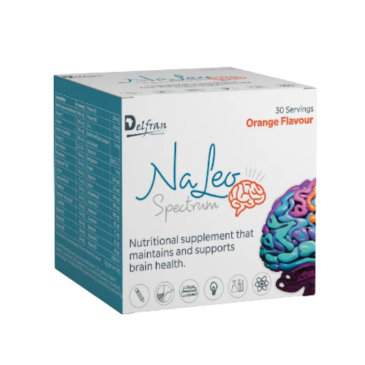Delfran Naleo™ Spectrum Orange Flavour | Brain Health with 32 Essential Nutrients | 150g
