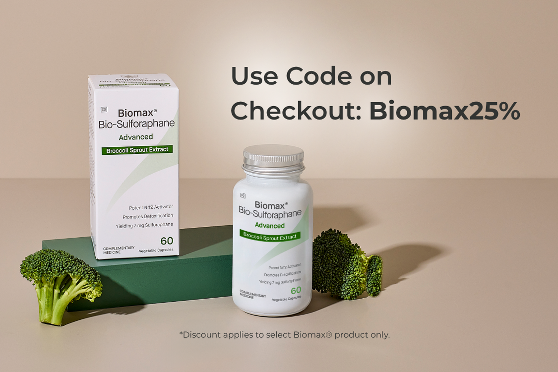 Buy Biomax® Bio-Sulforaphane + Select Biomax® Product and get 25% off*