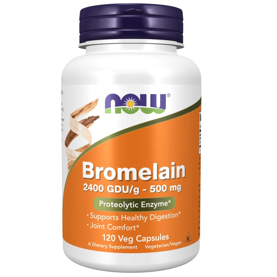 Promelian NOW® Bromelain 500mg | Healthy Digestion & Joint Comfort | 60 Capsules ...
