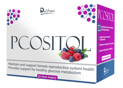 Delfran Pcositol | Nutritional Support for Polycystic Ovary Syndrome | 30 Sachets
