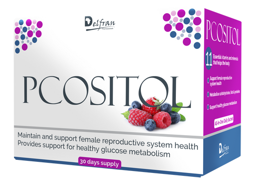 Delfran Pcositol | Nutritional Support for Polycystic Ovary Syndrome | 30 Sachets