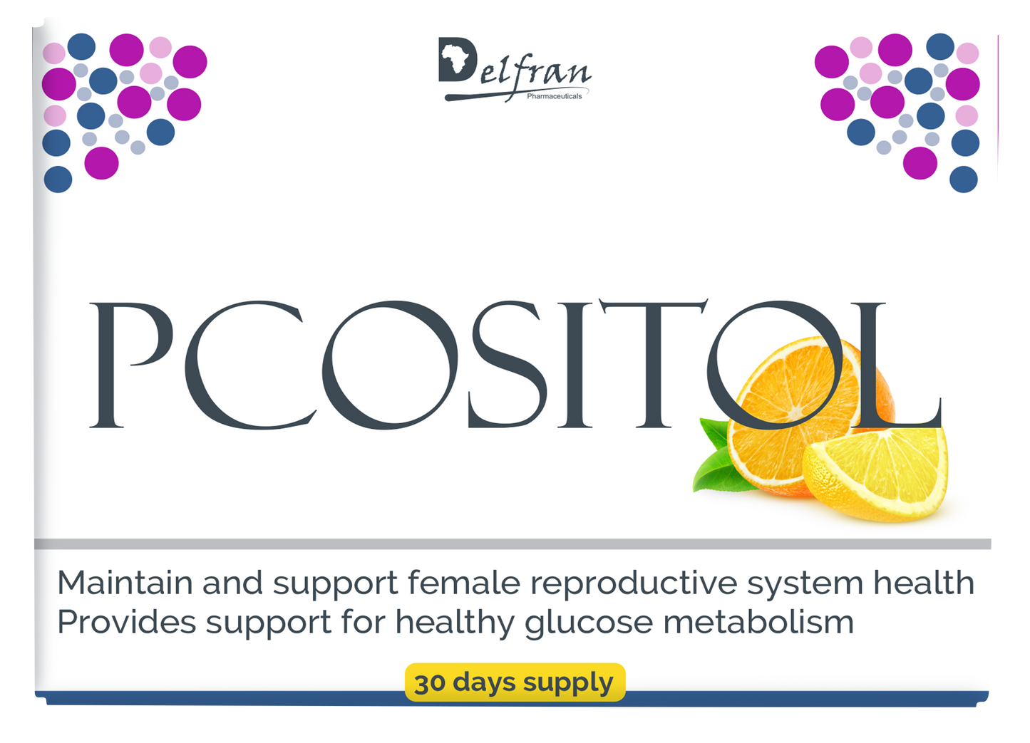Delfran PCOSITOL™ Orange & Lime | Female Reproductive Health | 30 Day Supply