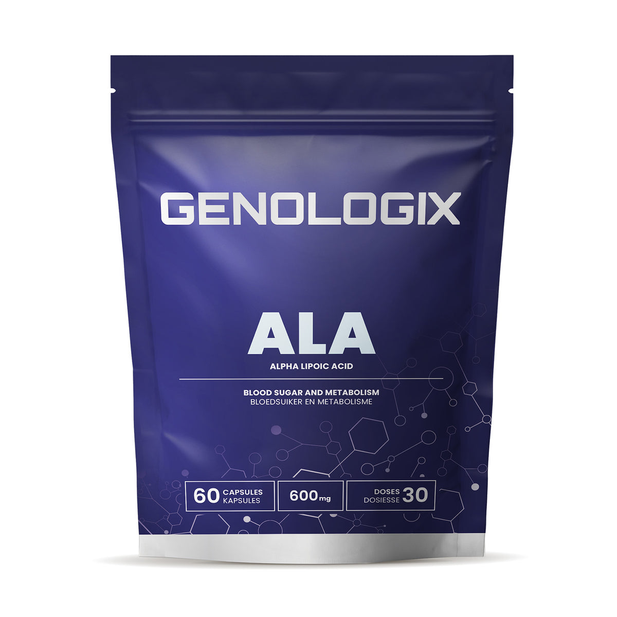 Genologix Alpha Lipoic Acid | Powerful Antioxidant | 60 Capsules