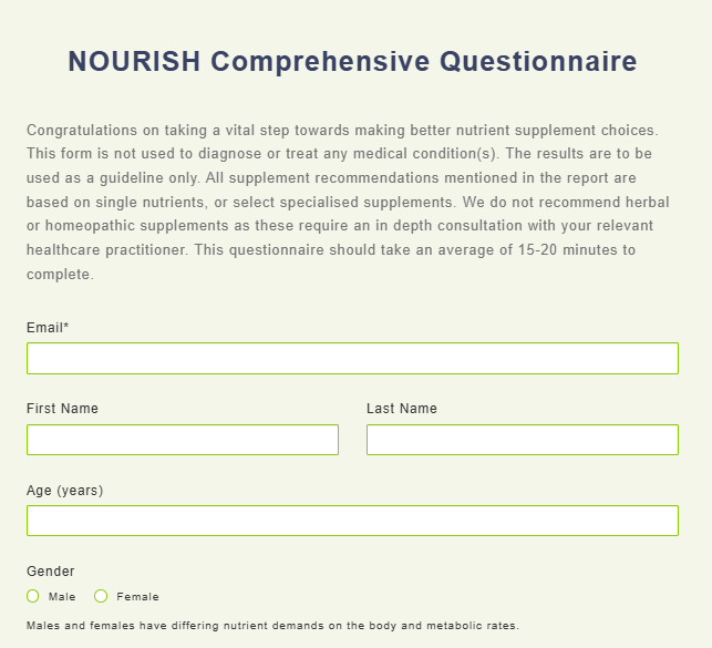NOURISH Comprehensive