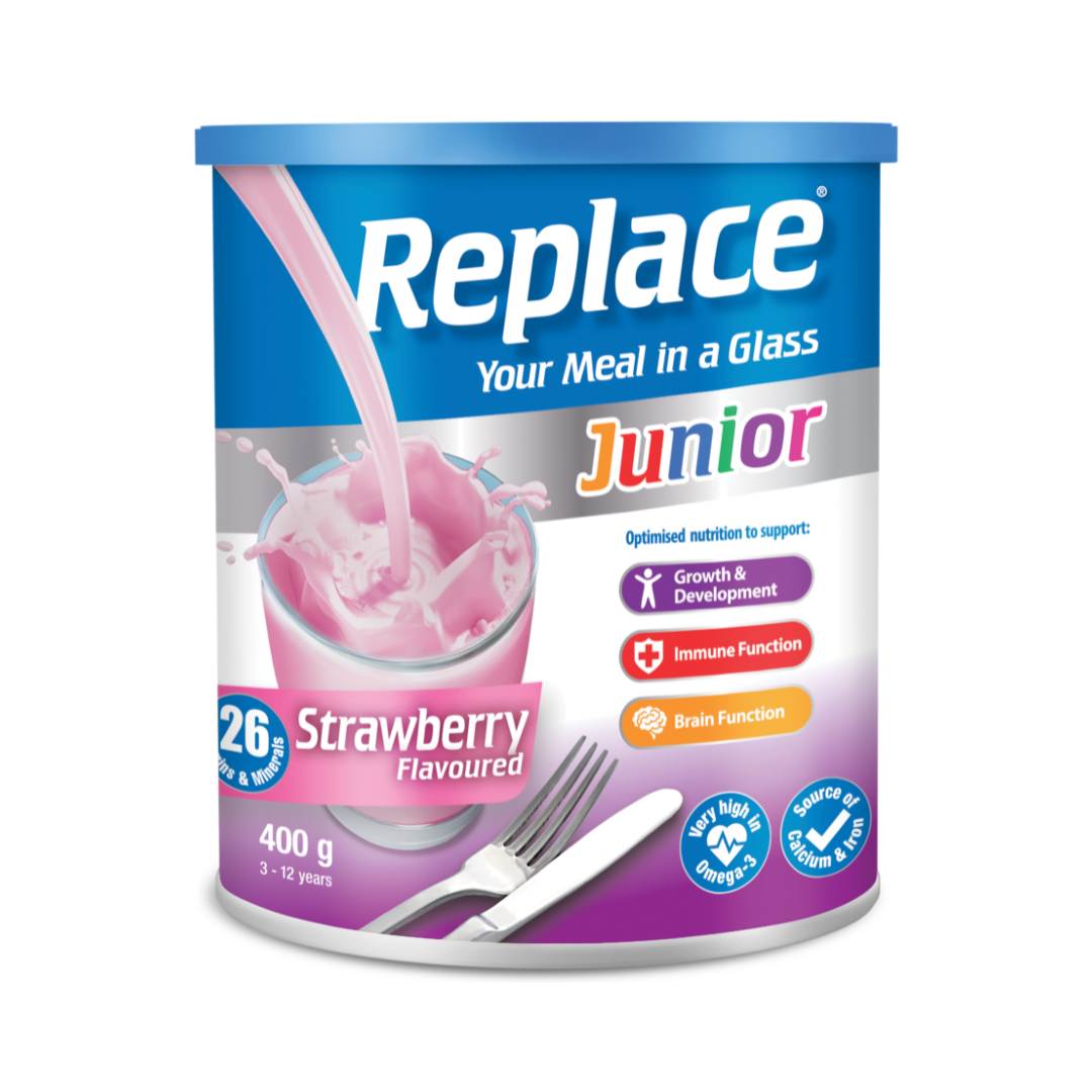 Replace® Junior Powder Strawberry 400g