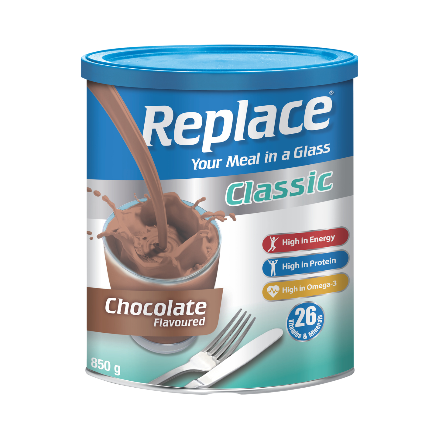 Replace® Classic Powder Chocolate 850g