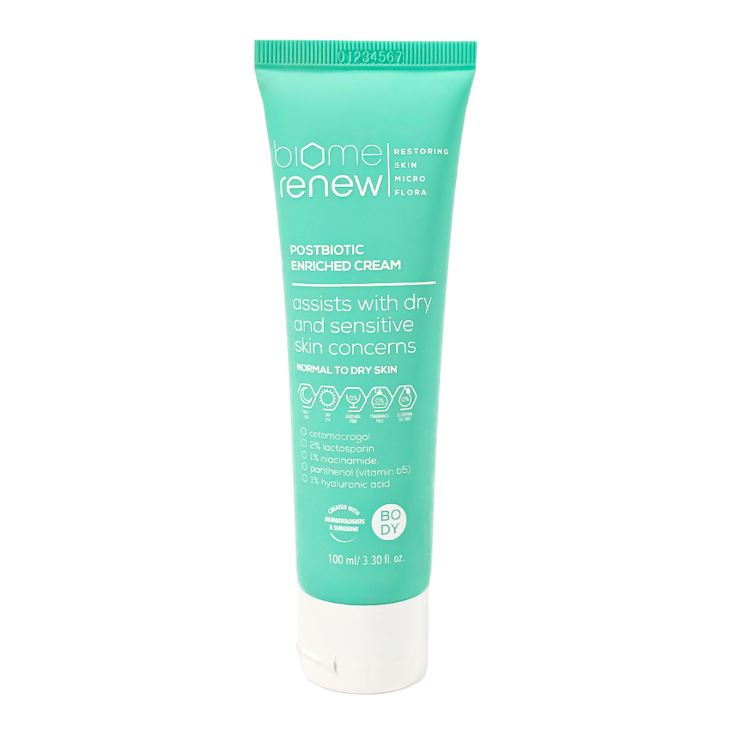 Postbiotic Enriched Cream 100ml from BiomeRenew™ | VitaGene