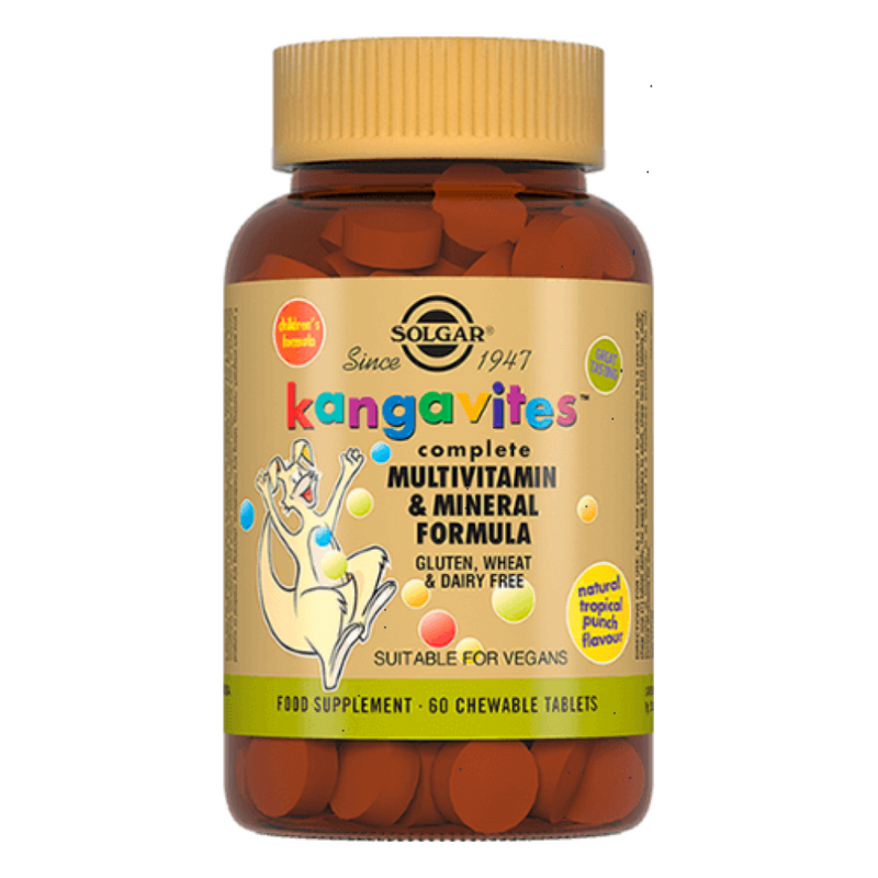 Kangavites Multivitamin Mineral Chewable Tablets Tropical Punch