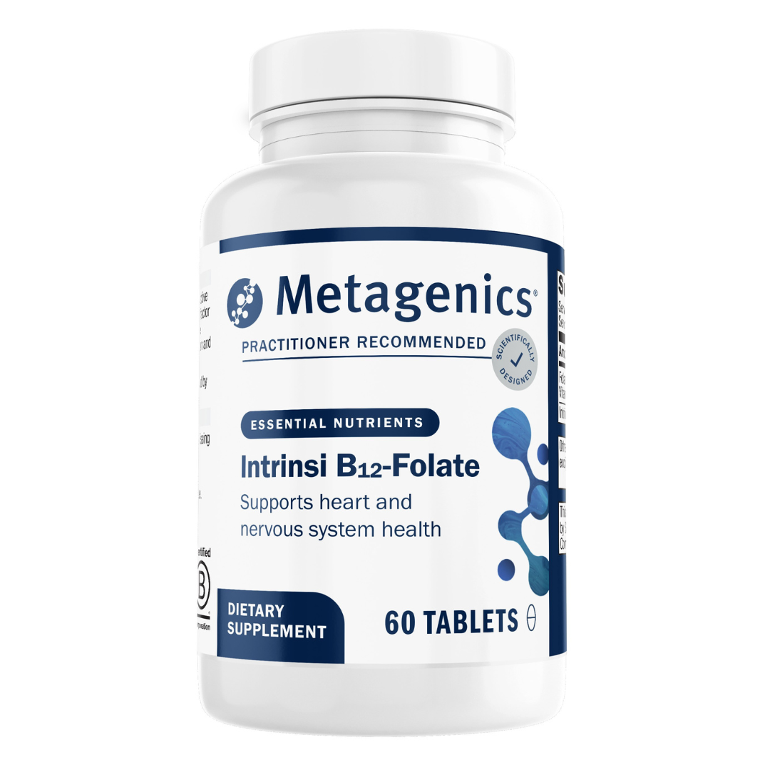 Metagenics Intrinsi B12-Folate 60 tablets dietary supplement bottle