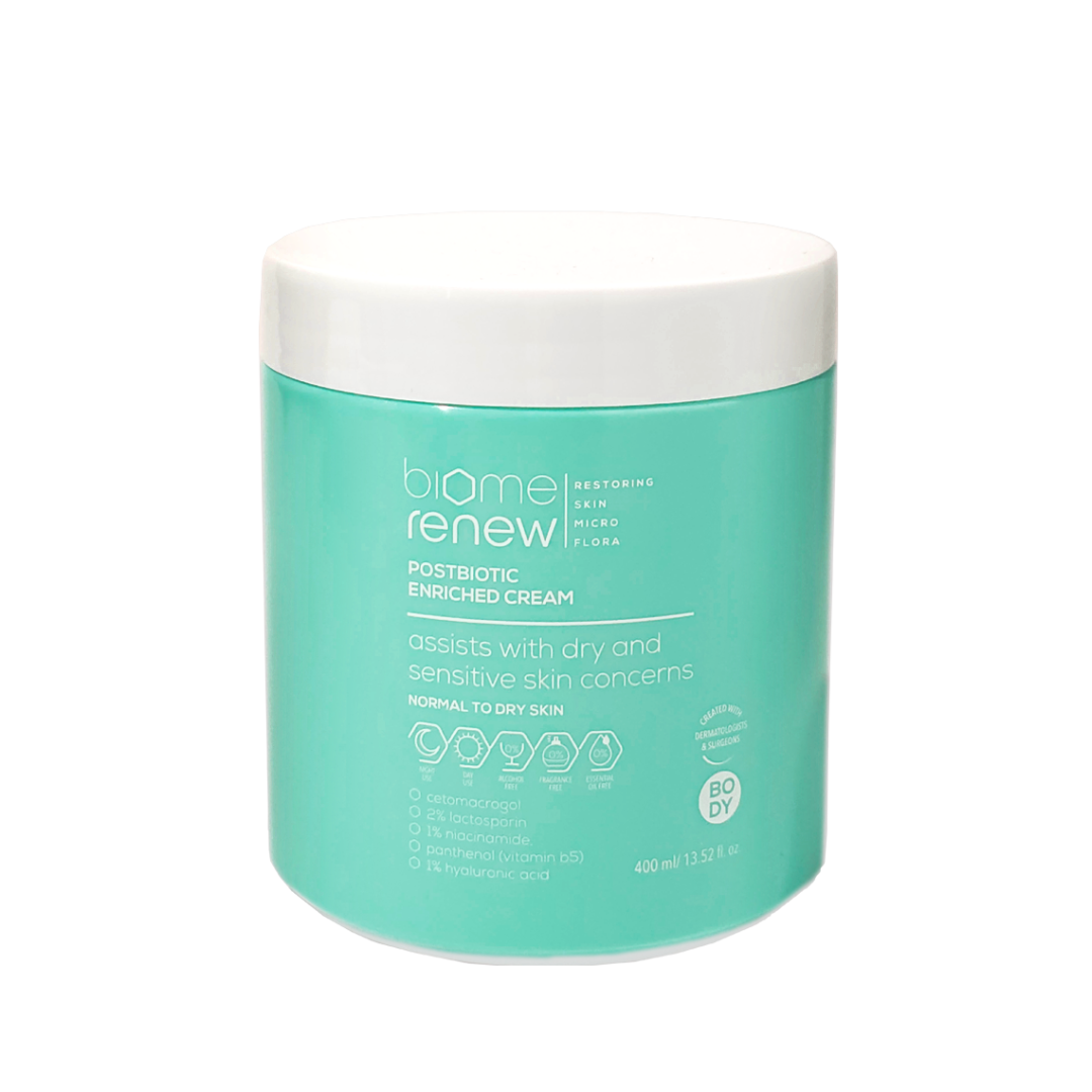 Postbiotic Enriched Cream 400ml from BiomeRenew™ | VitaGene
