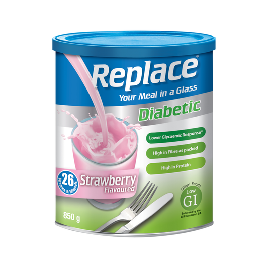 Replace® Diabetic Powder Strawberry 850g