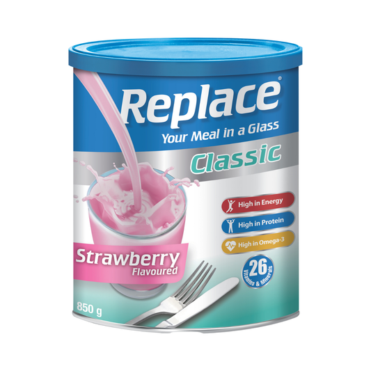 Replace® Classic Powder Strawberry 850g