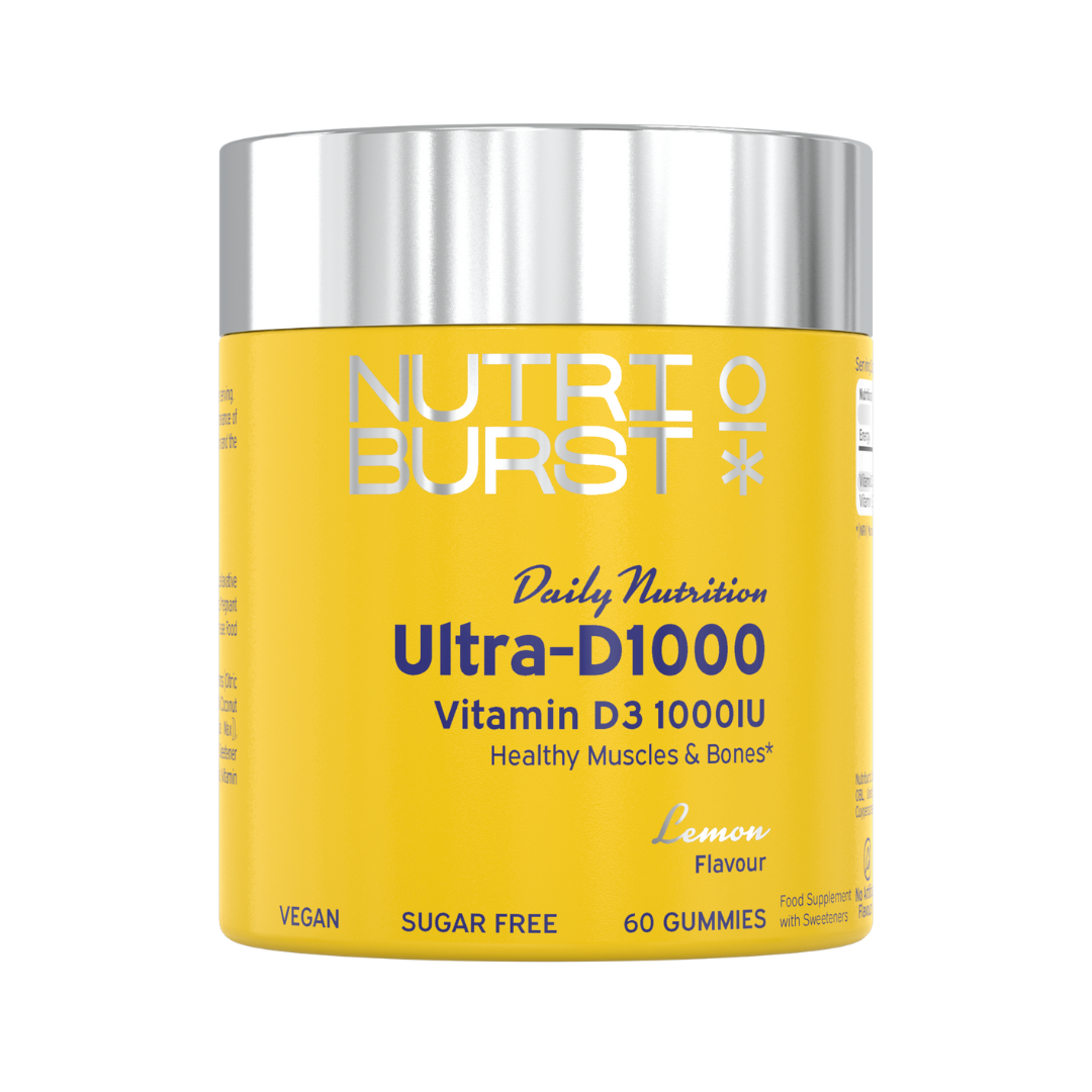 Nutriburst Ultra-D1000 daily vitamin supplement gummies