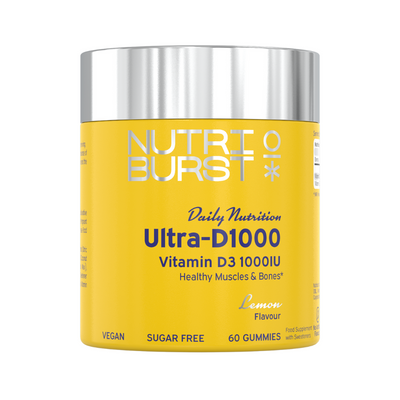 Nutriburst Ultra-D1000 daily vitamin supplement gummies