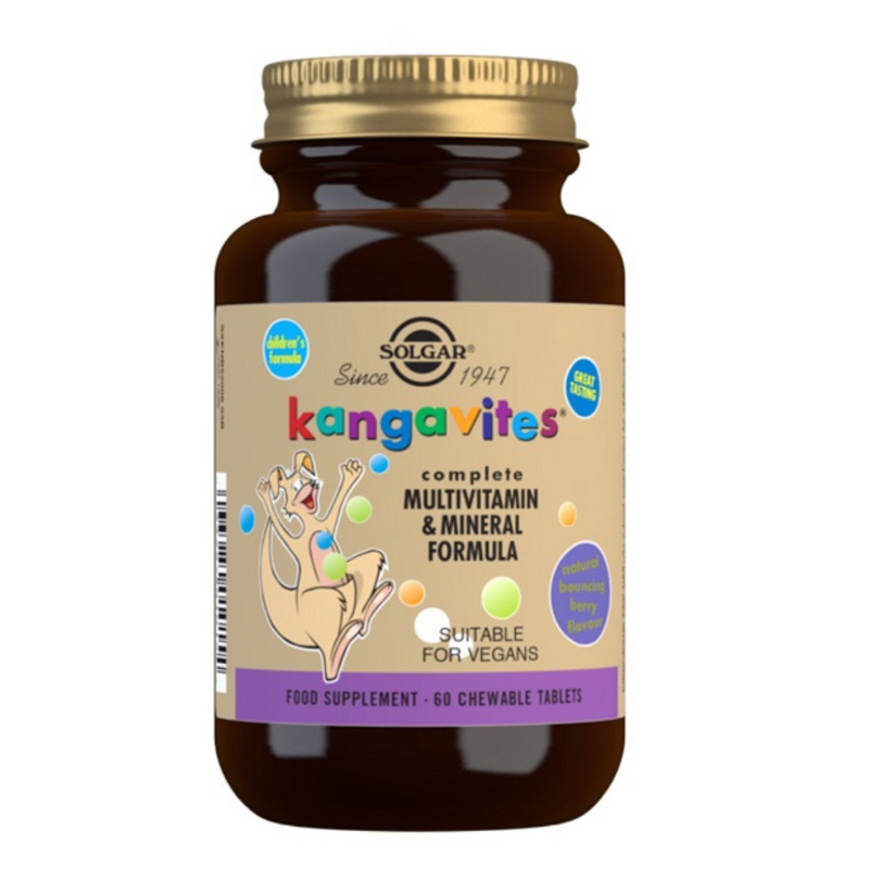 Kangavites Complete Multivitamin & Mineral Chewable Tablets - Bouncing Berry