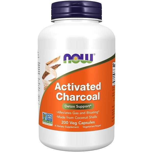 Now Activated Charcoal-detox support-gut health