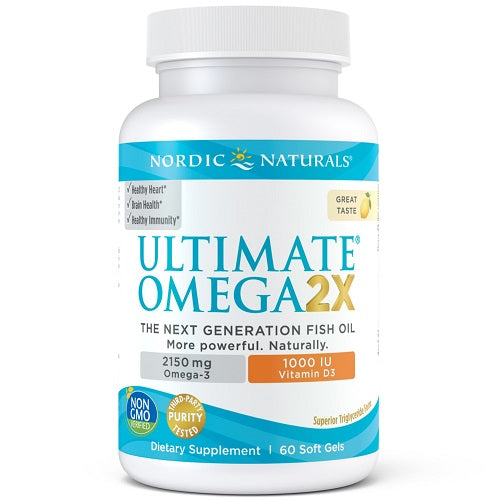 Ultimate Omega 2X with Vitamin D3 60 softgels by Nordic Naturals