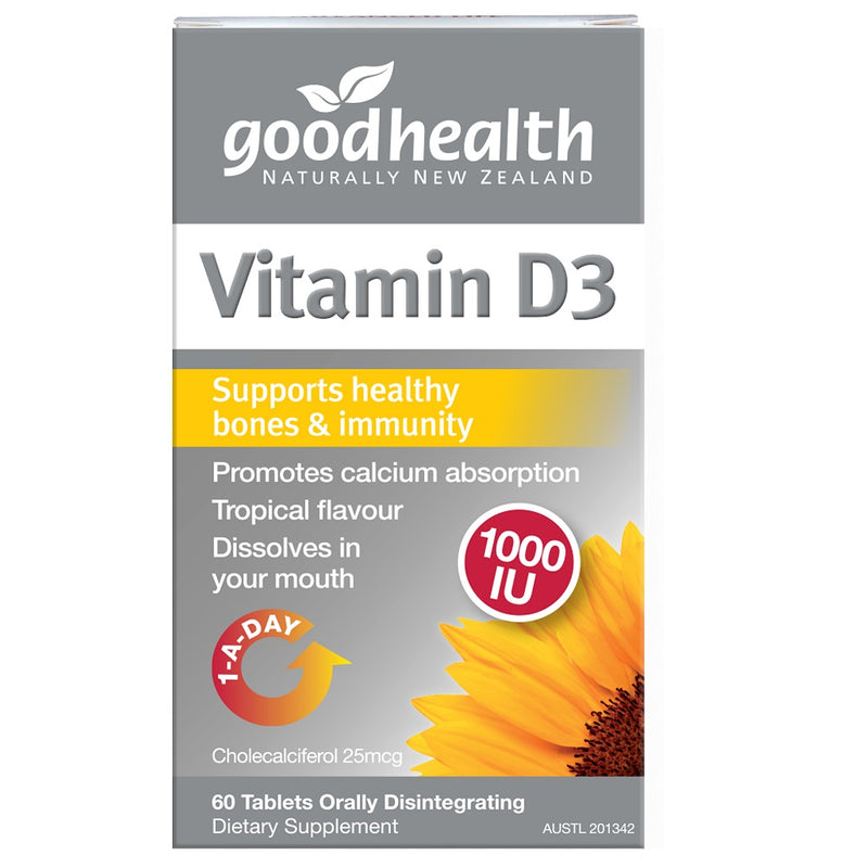 Vitamin D3 Chews (60 Tablets) 60 tablets by Good Health