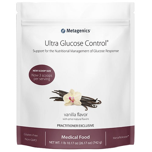 Ultra Glucose Control (Vanilla Flavour) 742g (14 servings) by Metagenics